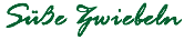 Süße Zwiebeln